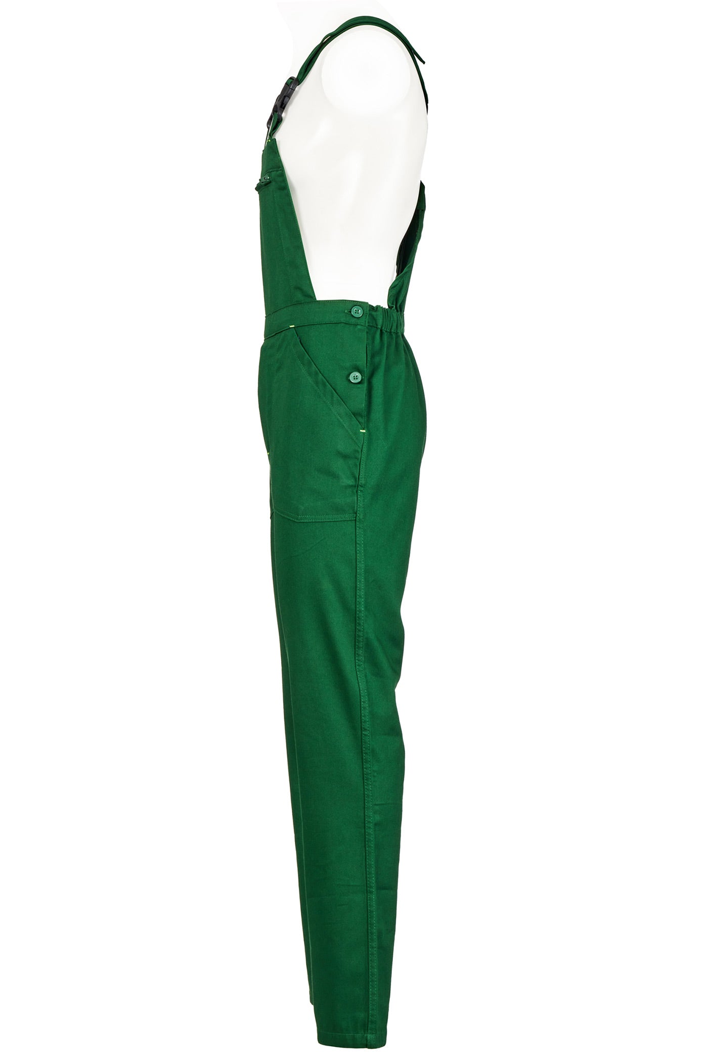 günstige Latzhose aus Baumwolle mit Clips in Grün