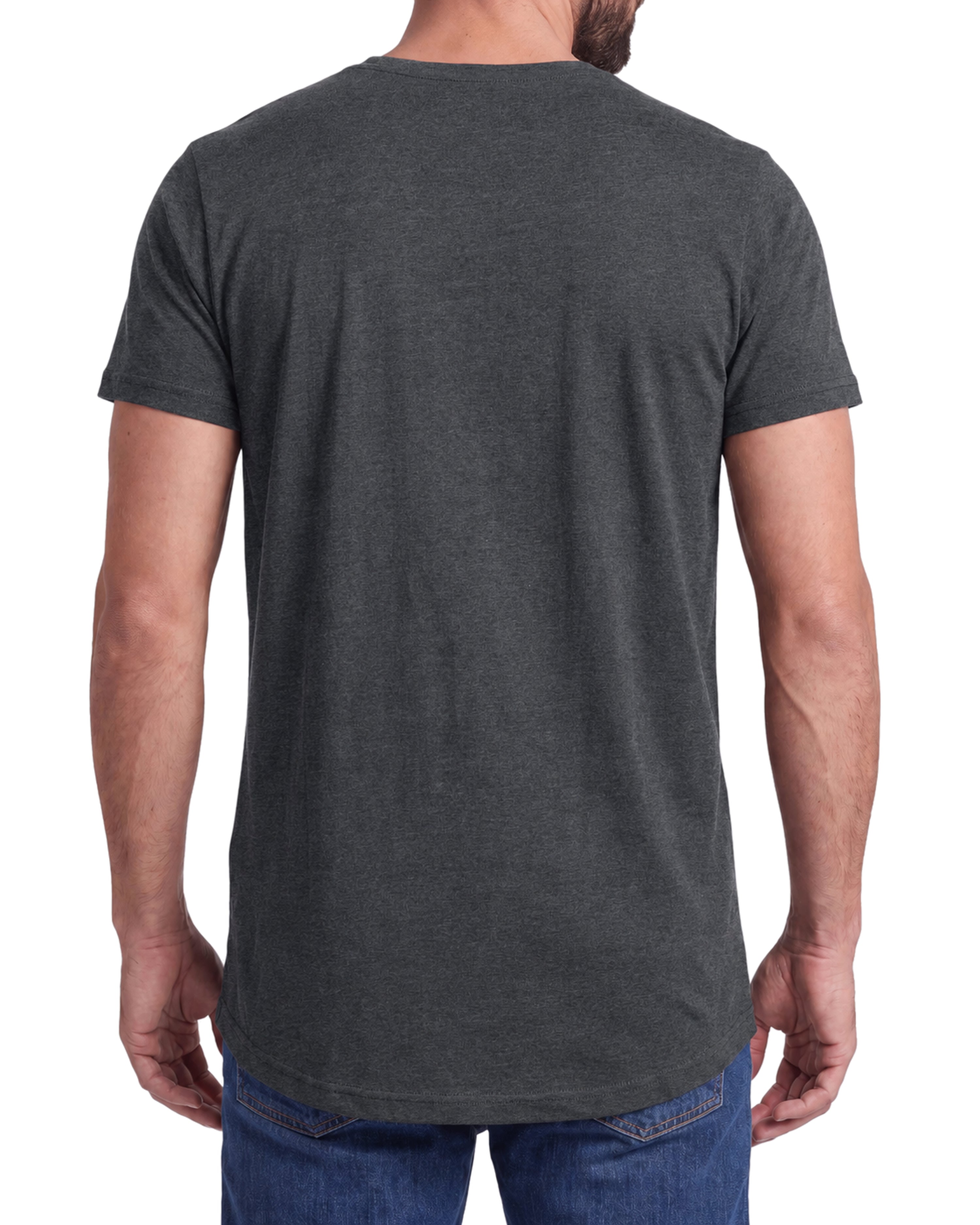 Herren 3er Pack T-Shirt extra Lang aus Baumwolle - Longshirt