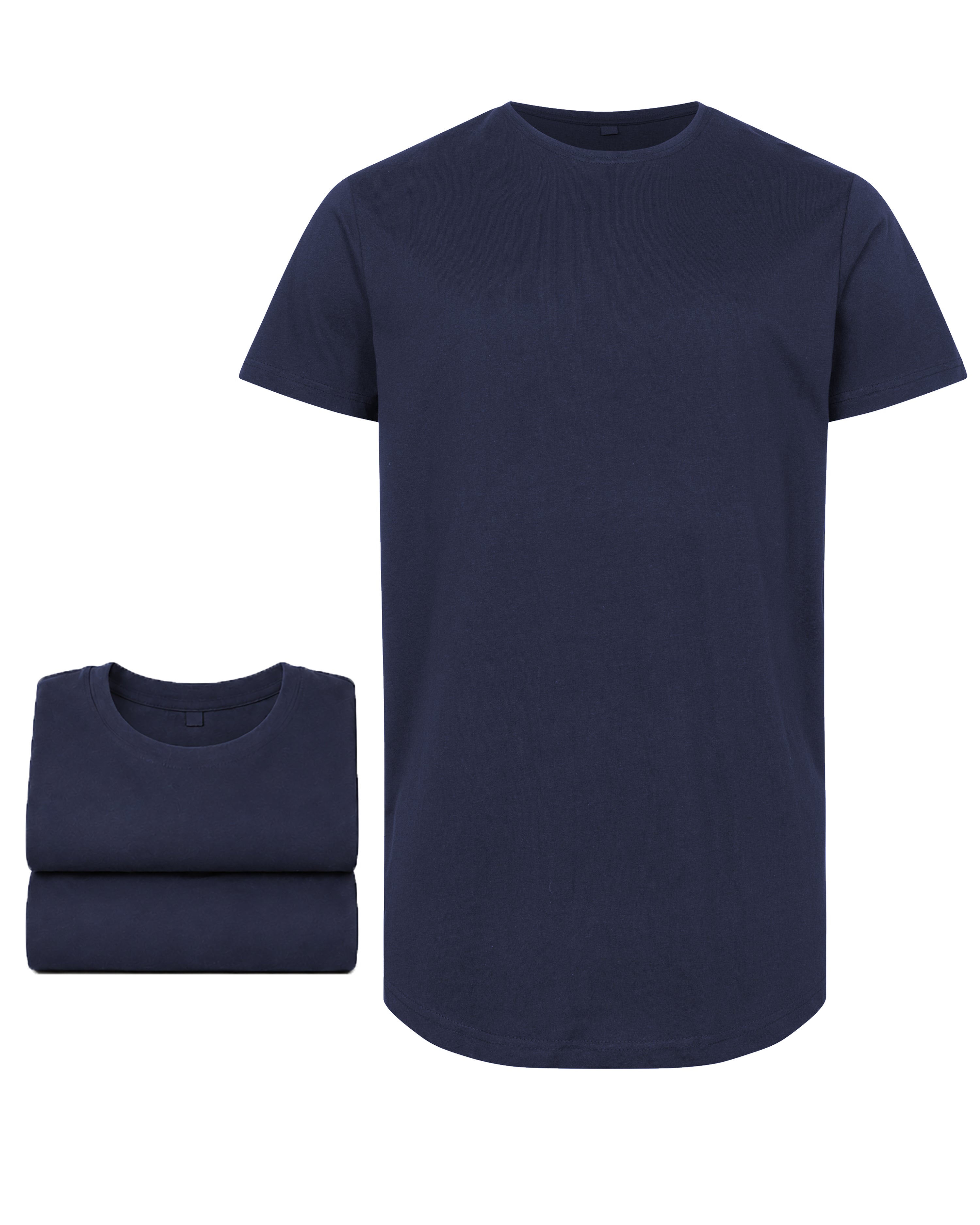 Herren T-Shirt extra lang 3er Pack – Longshirt