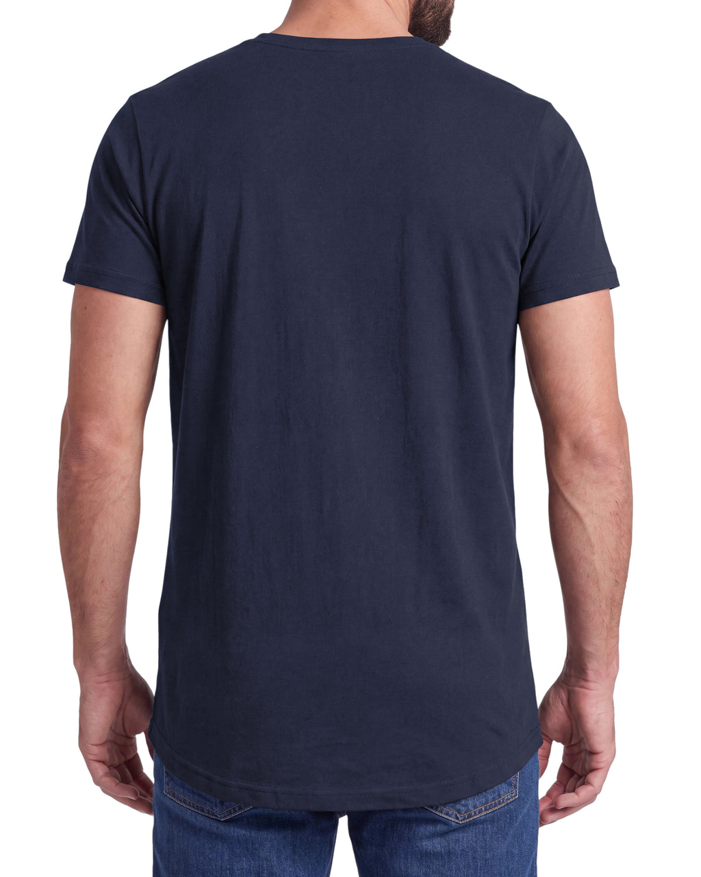 Herren 3er Pack T-Shirt extra Lang aus Baumwolle - Longshirt