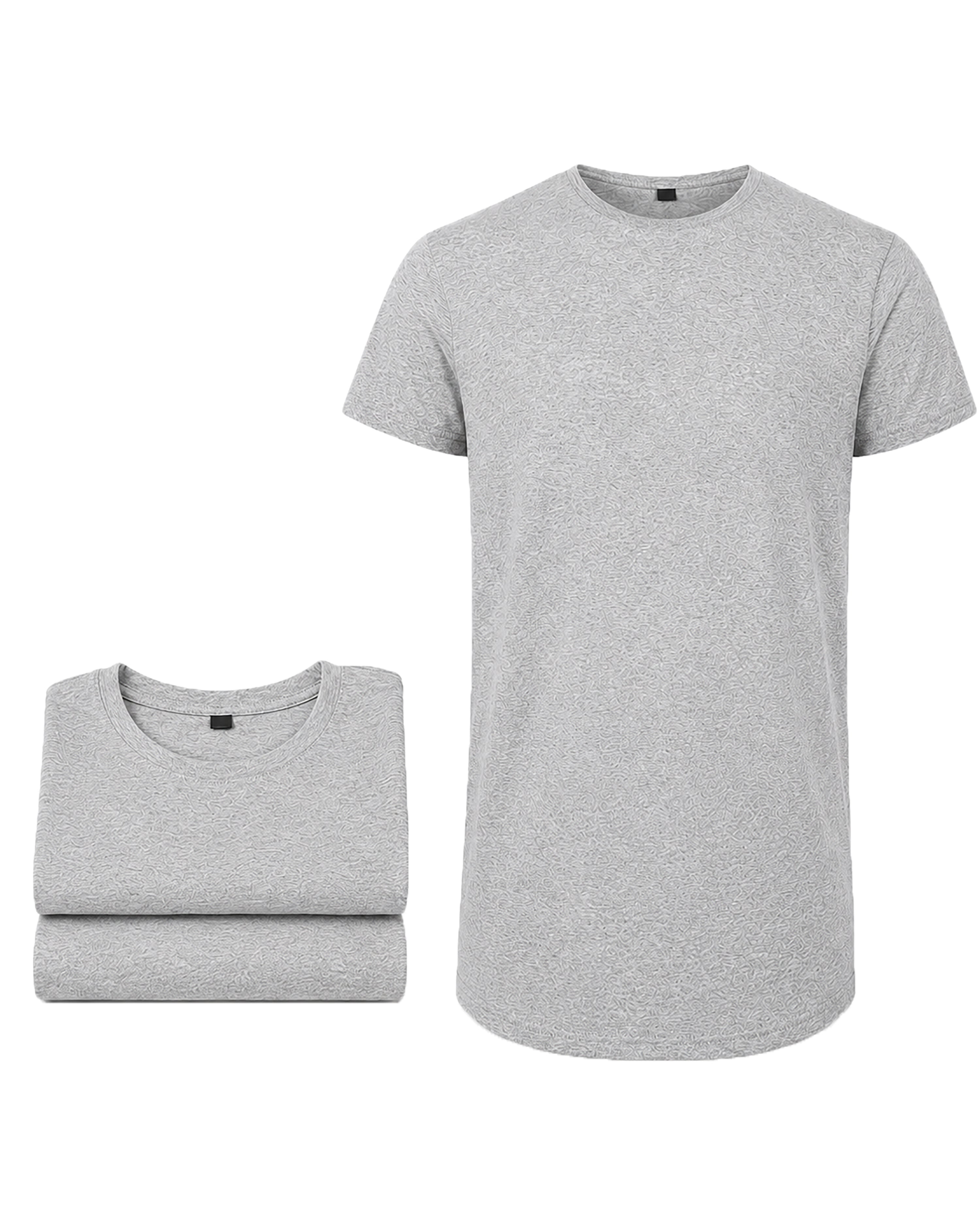 Herren T-Shirt extra lang 3er Pack – Longshirt