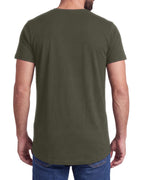 Herren 3er Pack T-Shirt extra Lang aus Baumwolle - Longshirt