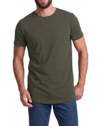Herren 3er Pack T-Shirt extra Lang aus Baumwolle - Longshirt