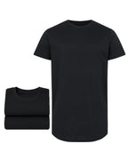 Herren 3er Pack T-Shirt extra Lang aus Baumwolle - Longshirt
