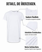 Herren 3er Pack T-Shirt extra Lang aus Baumwolle - Longshirt
