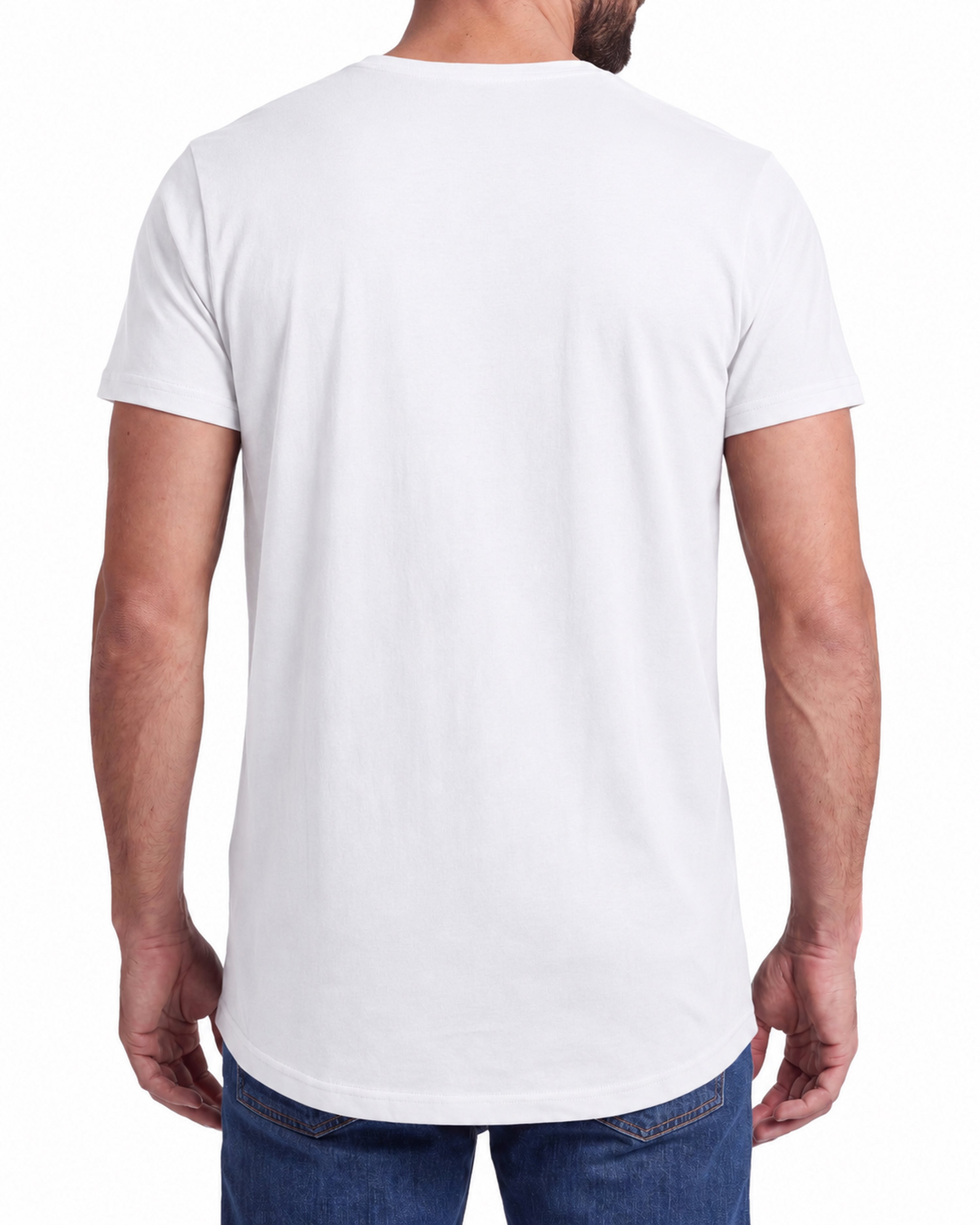 Herren T-Shirt extra lang Baumwolle – Longshirt