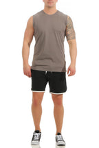 Basic fuenfer Pack Tank Tops Herren Anthrazit