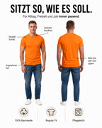 Herren T-Shirt Rundhals Baumwolle – Sunset