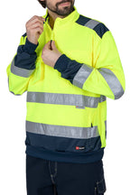 Arbeitspullover mit Reflexstreifen