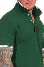 Poloshirt für Herren mit eng anliegenden Ärmeln professionell in Grün