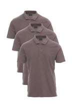 Herren 3er Pack Poloshirts Basic einfarbig in Anthrazit