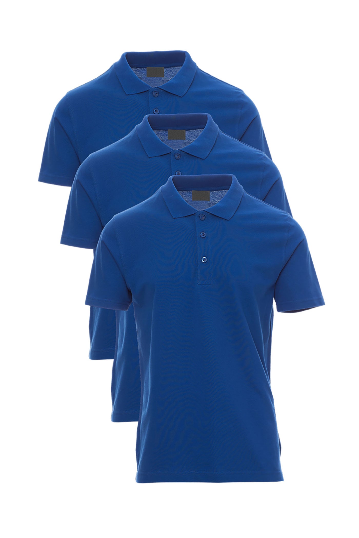 Herren 3er Pack Poloshirts Basic einfarbig in Blau