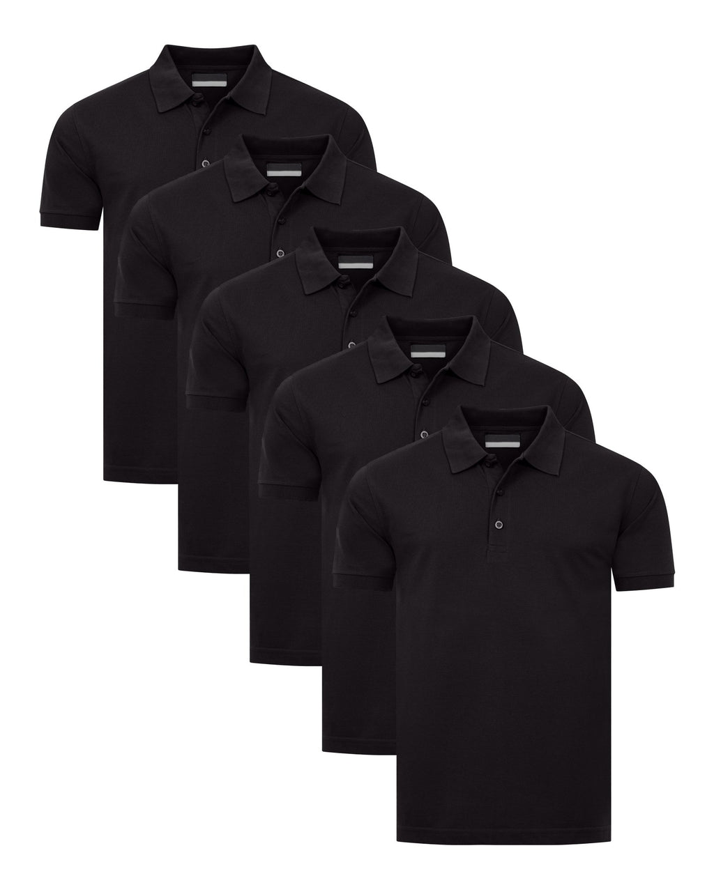 Herren 5er Pack Poloshirts bügelleicht aus Polyestermix Venice Pro
