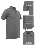 Herren 3er Pack Poloshirts atmungsatkiv aus Polyestermischung Venice Pro