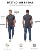 Herren Poloshirt aus 100% Baumwolle, Rome