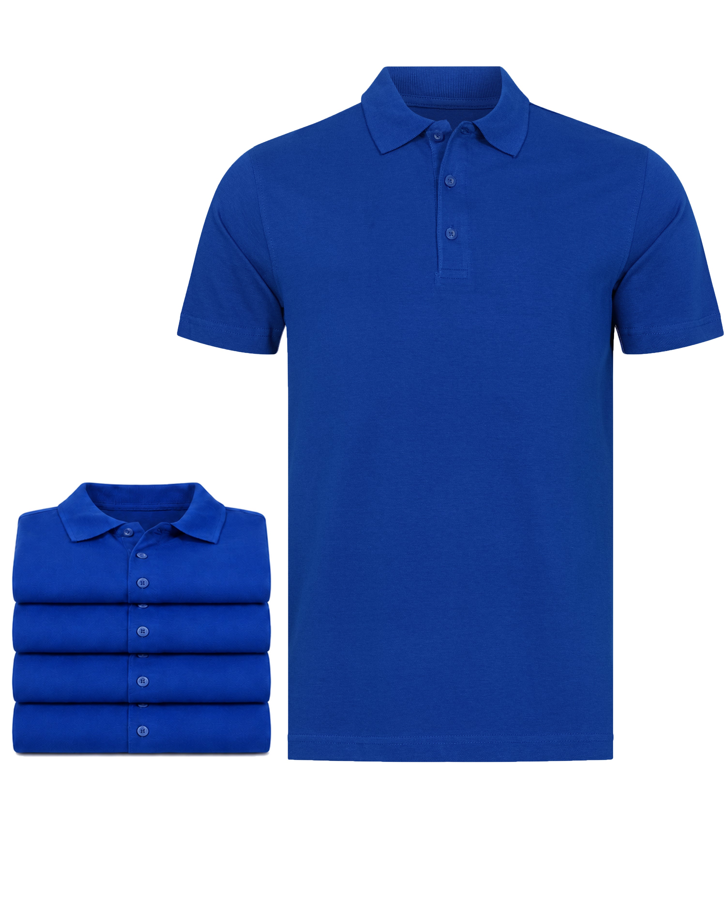Herren Poloshirts im 5er Pack, 100% Baumwolle, Rome