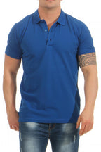 Herren Poloshirt Basic in Blau