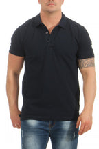 Herren Poloshirt Basic in Dunkelblau