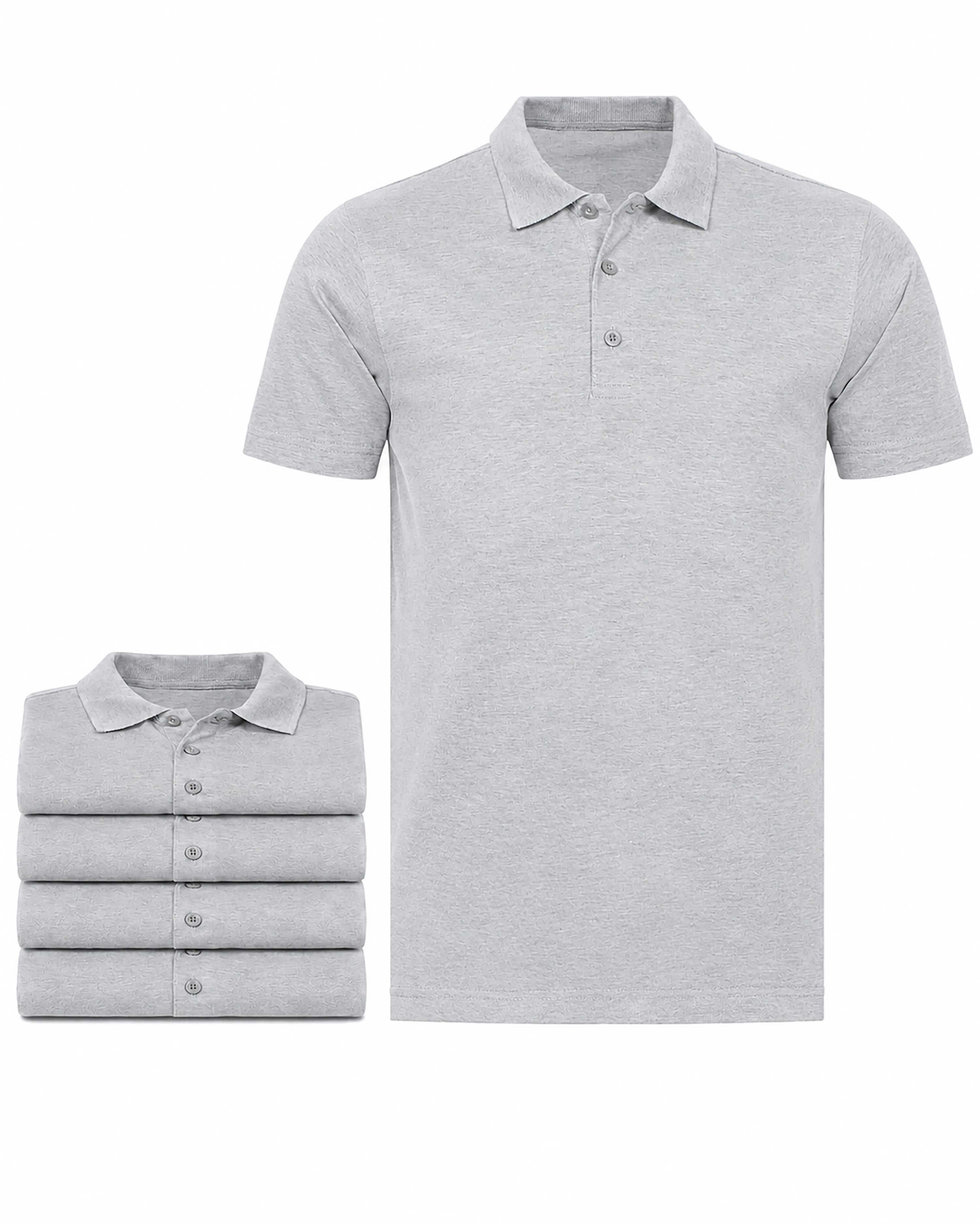 Herren Poloshirts im 5er Pack, 100% Baumwolle, Rome