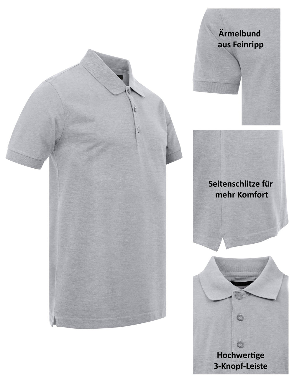 Herren Poloshirt atmungsatkiv aus Polyestermischung Venice Pro