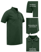 Herren 5er Pack Poloshirts bügelleicht aus Polyestermix Venice Pro