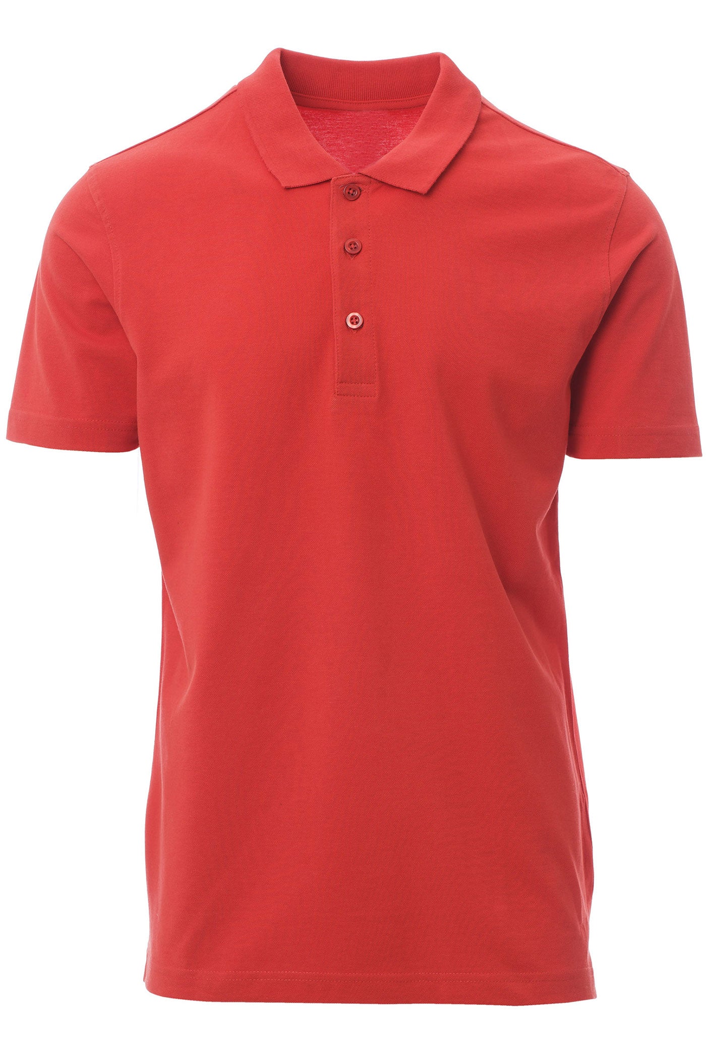 Herren Poloshirt Basic aus Baumwolle in Rot