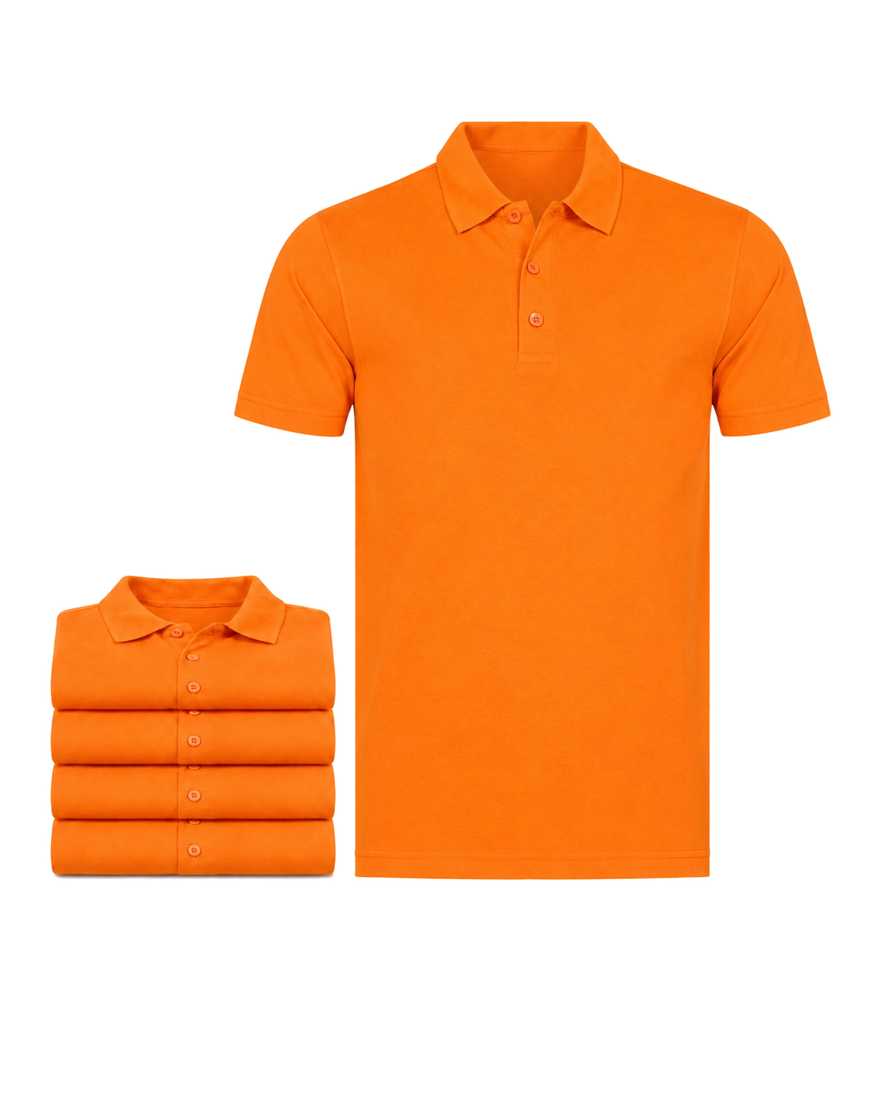 Herren Poloshirts im 5er Pack, 100% Baumwolle, Rome