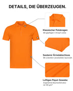 Herren Poloshirt aus 100% Baumwolle, Rome