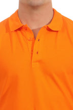 Herren Poloshirt mit hoher Qualität für den Alltag in Orange