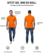 Herren Poloshirt aus 100% Baumwolle, Rome