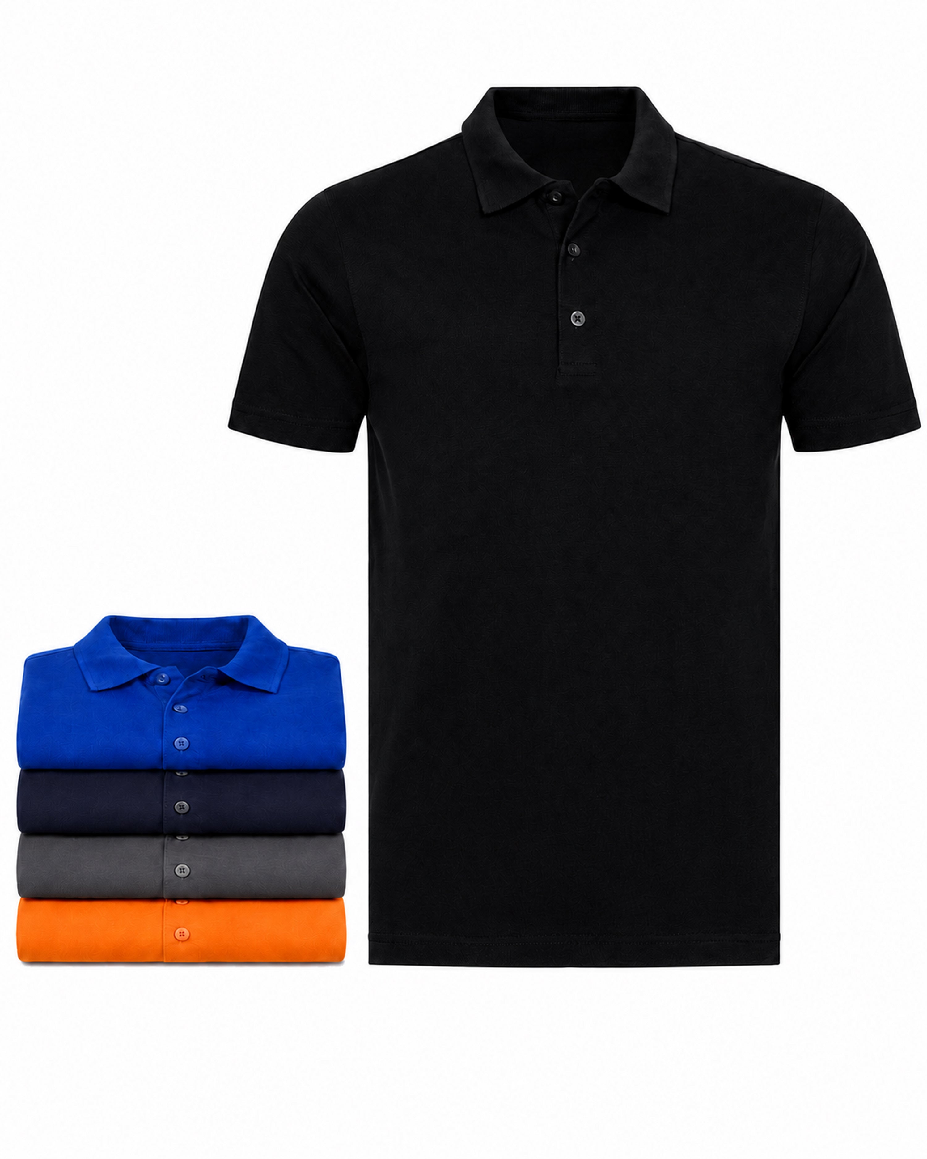 Herren Poloshirts im 5er Pack, 100% Baumwolle, Rome
