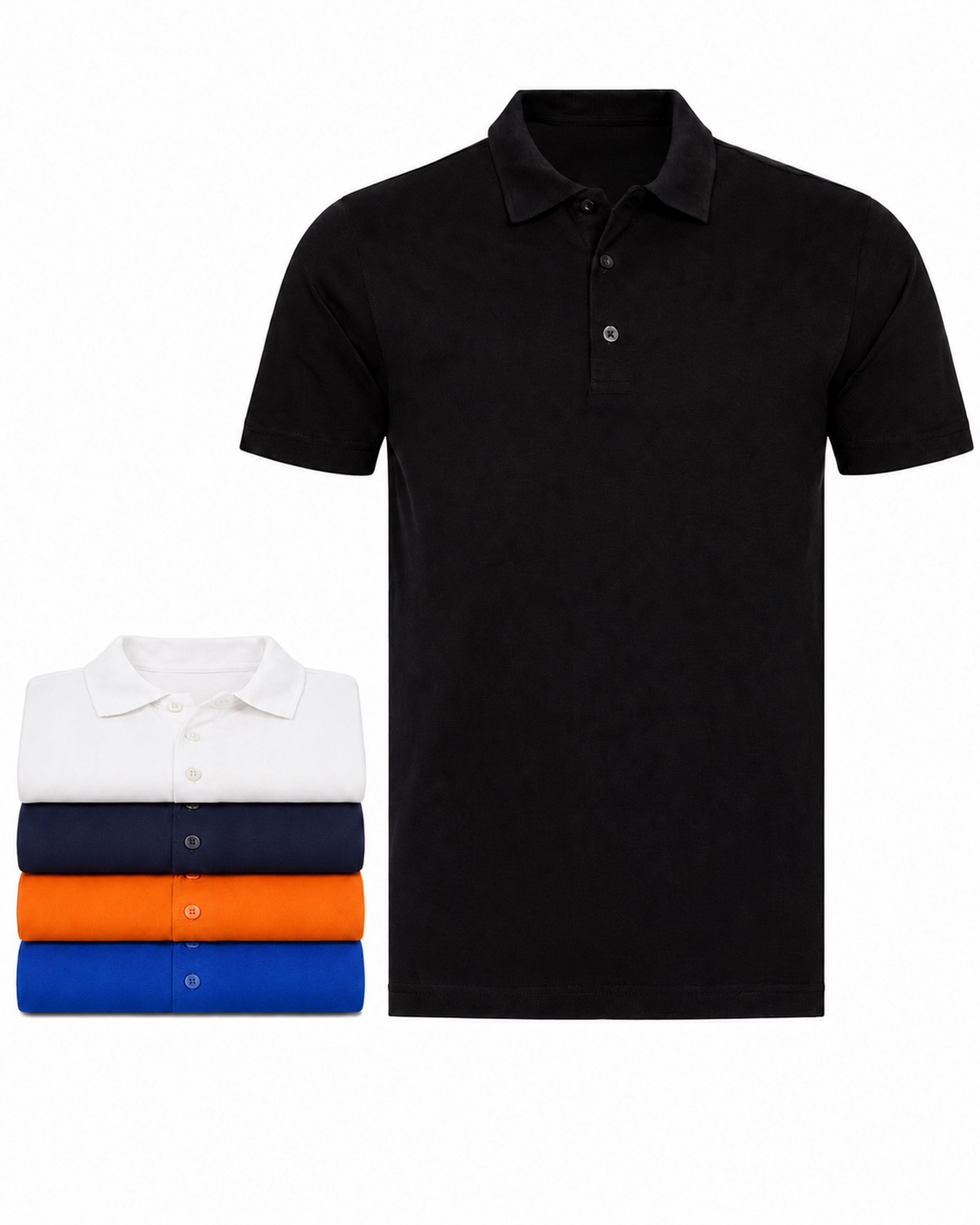Herren Poloshirts im 5er Pack, 100% Baumwolle, Rome