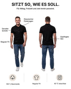 Herren Poloshirt aus 100% Baumwolle, Rome