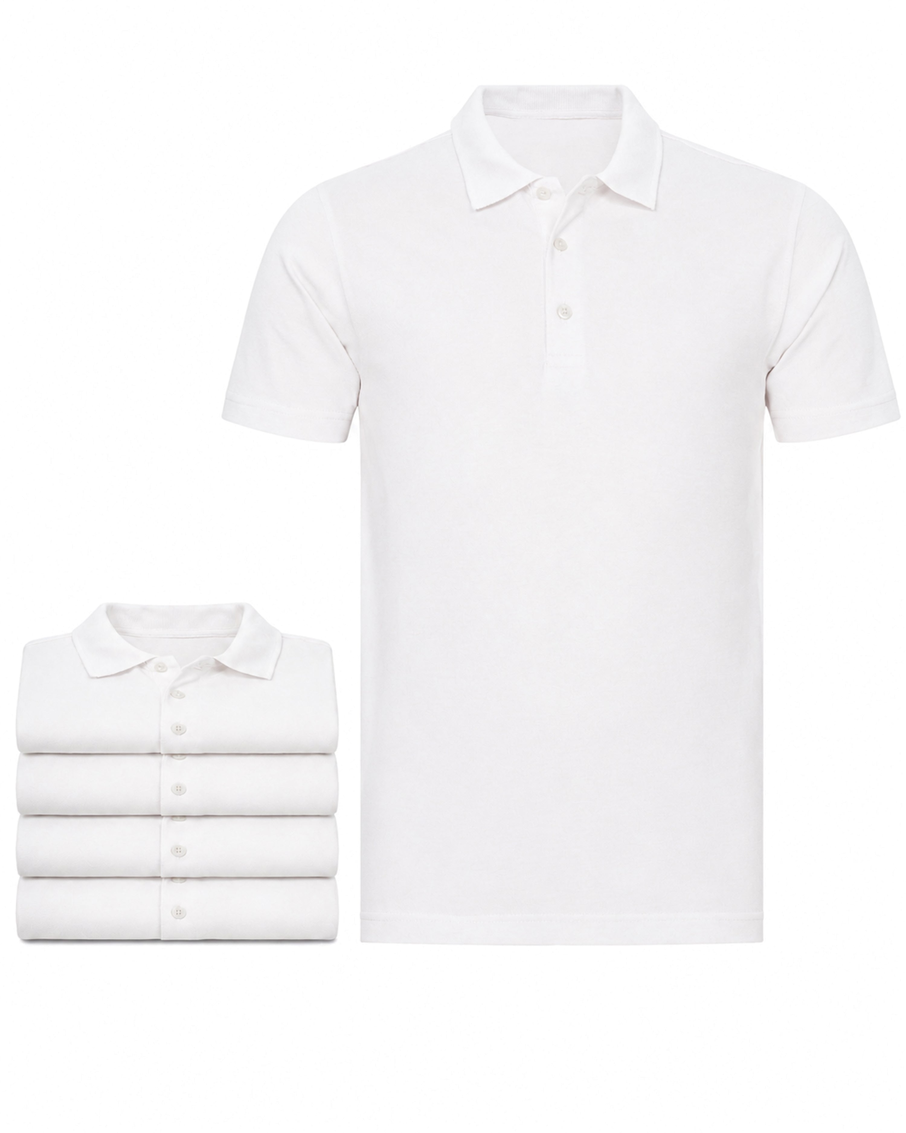 Herren Poloshirts im 5er Pack, 100% Baumwolle, Rome