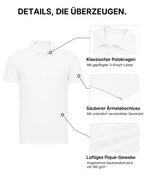 Herren Poloshirt aus 100% Baumwolle, Rome