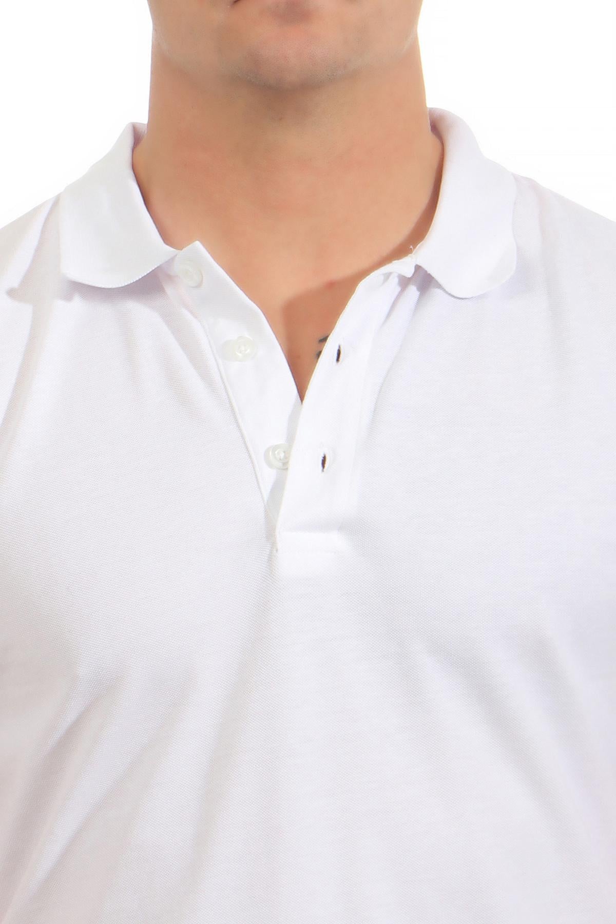 Herren Poloshirt mit hoher Qualität für den Alltag in Weiß