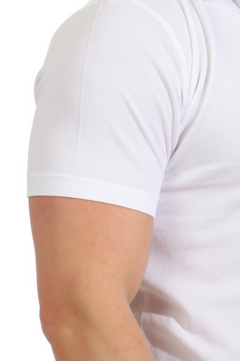 Poloshirt für Herren mit guter Passform Business in Weiß