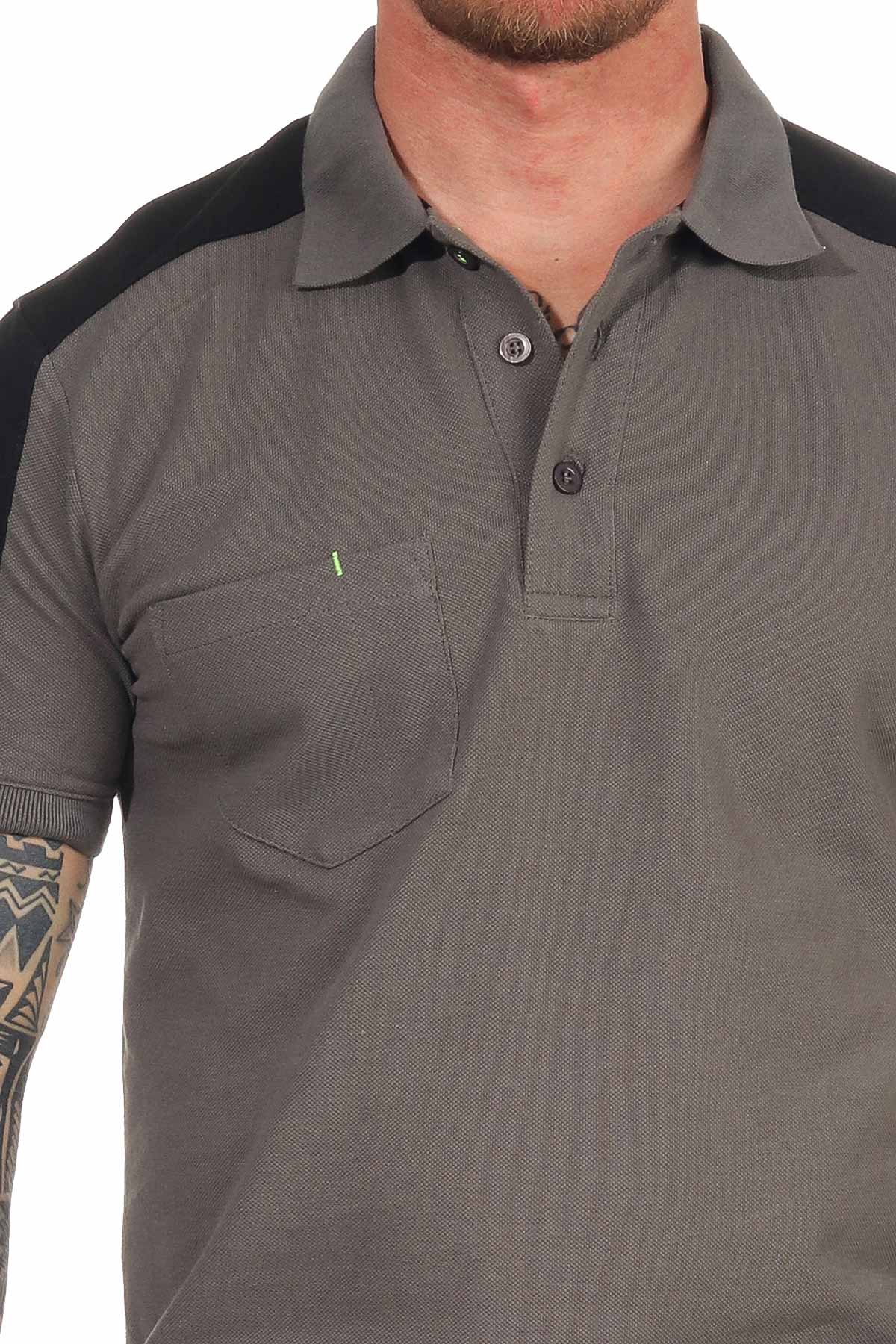 Männer Poloshirt Anthrazit