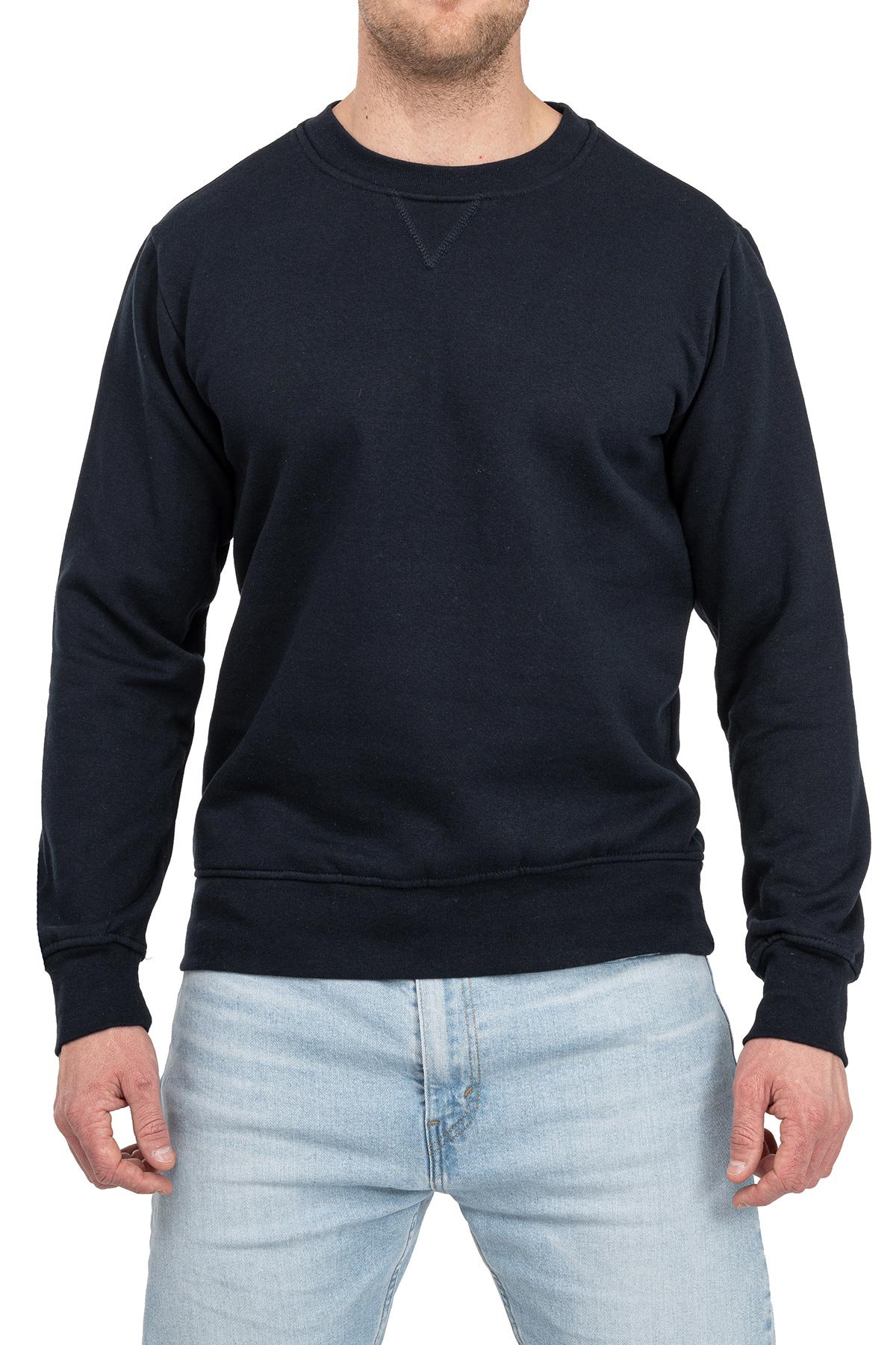 günstiger Basic Herren Pullover in Dunkelblau