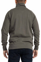 Herren Halfzip Pullover mit Stehkragen in Anthrazit