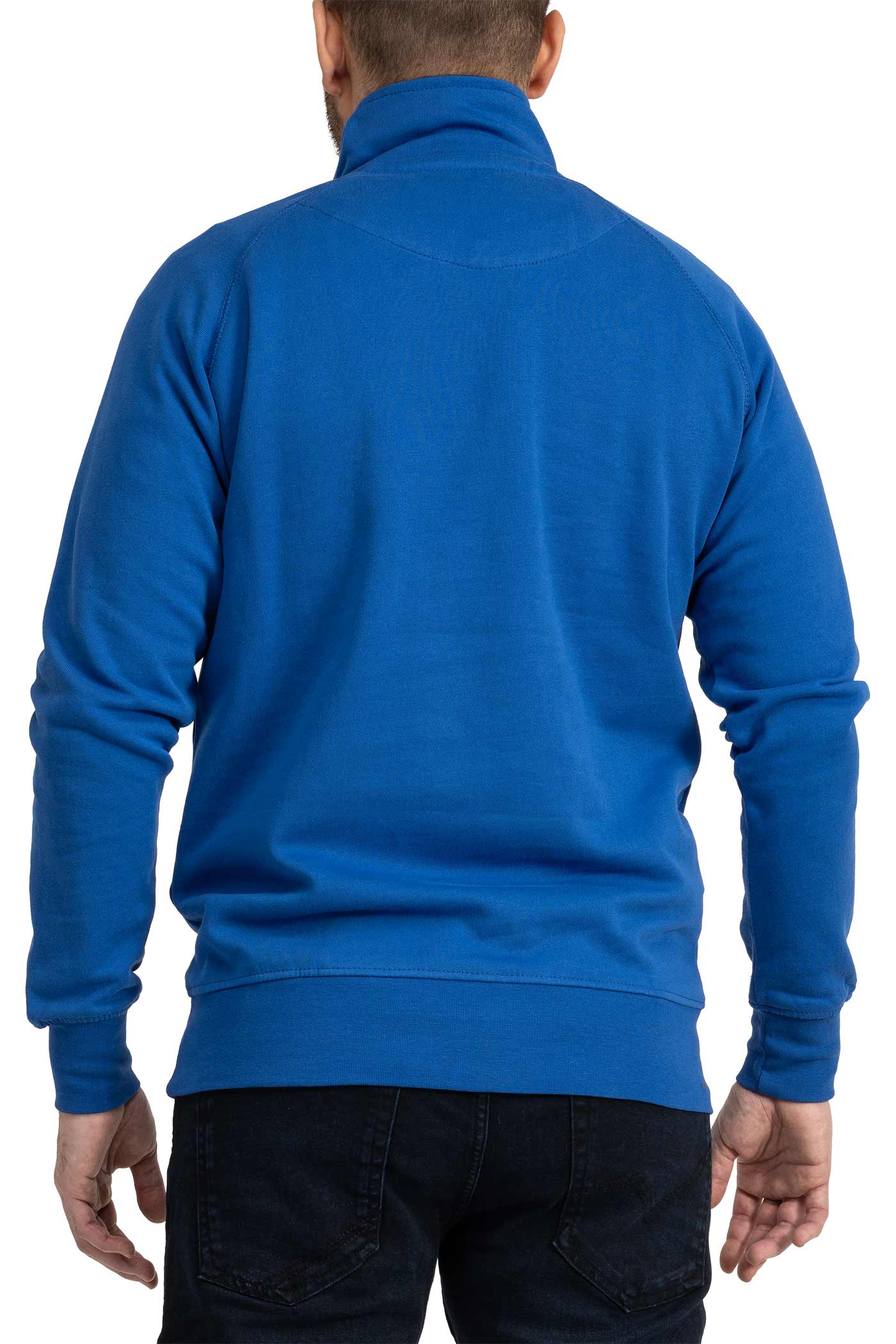 Herren Halfzip Pullover mit Stehkragen in Blau