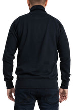 Herren Halfzip Pullover mit Stehkragen in Dunkelblau