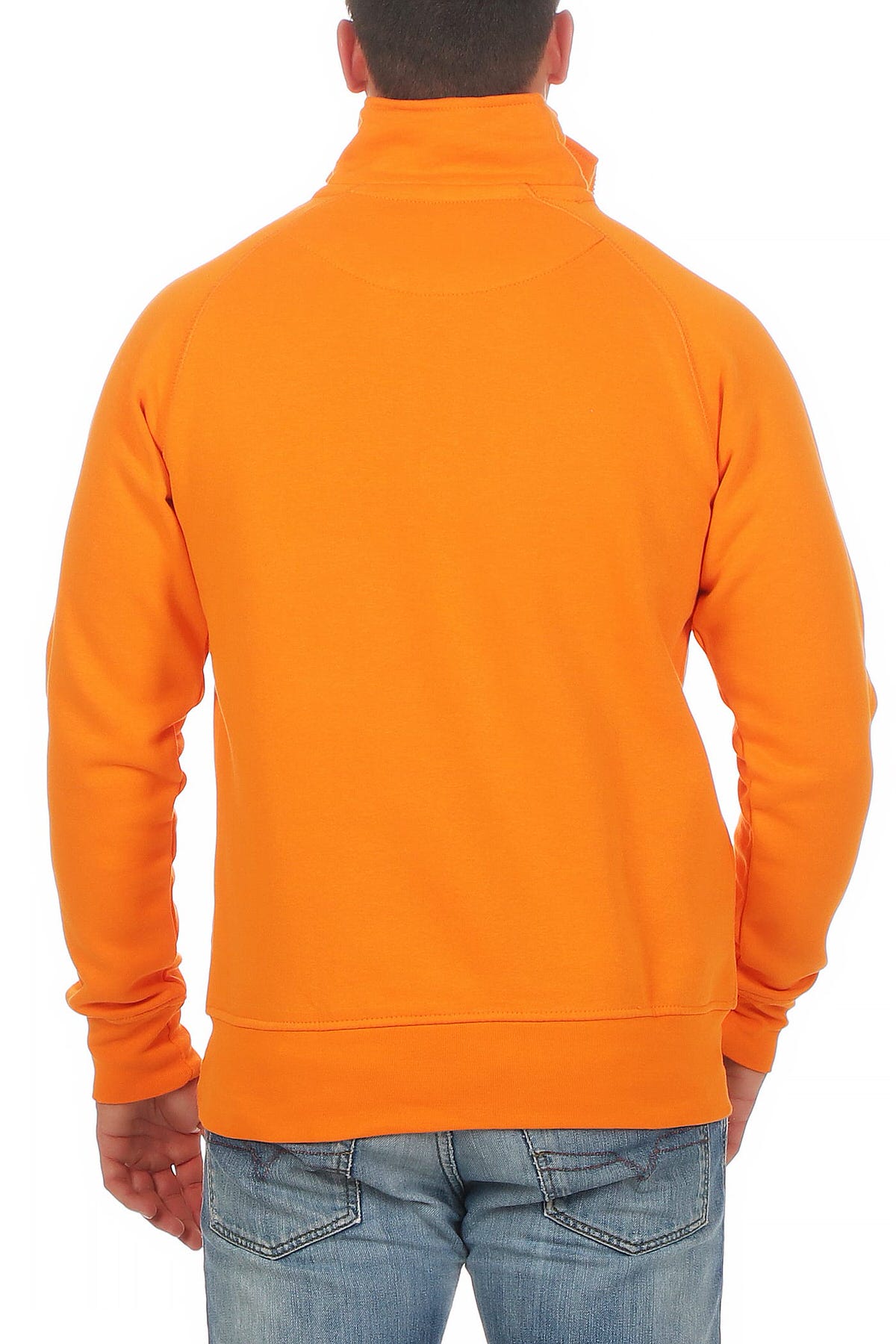 langlebiger Pullover für Männer Freizeit Arbeit in Orange