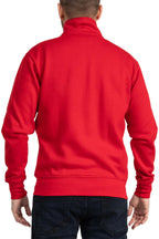 Herren Halfzip Sweatshirt mit Stehkragen in Rot