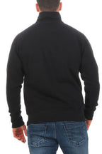 langlebiger Pullover für Männer Freizeit Arbeit in Schwarz