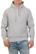 Herren Kapuzenpullover in großen Größen in Grau meliert