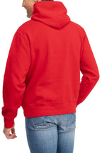 hochwertiger Pullover mit Kapuze für Herren in Rot