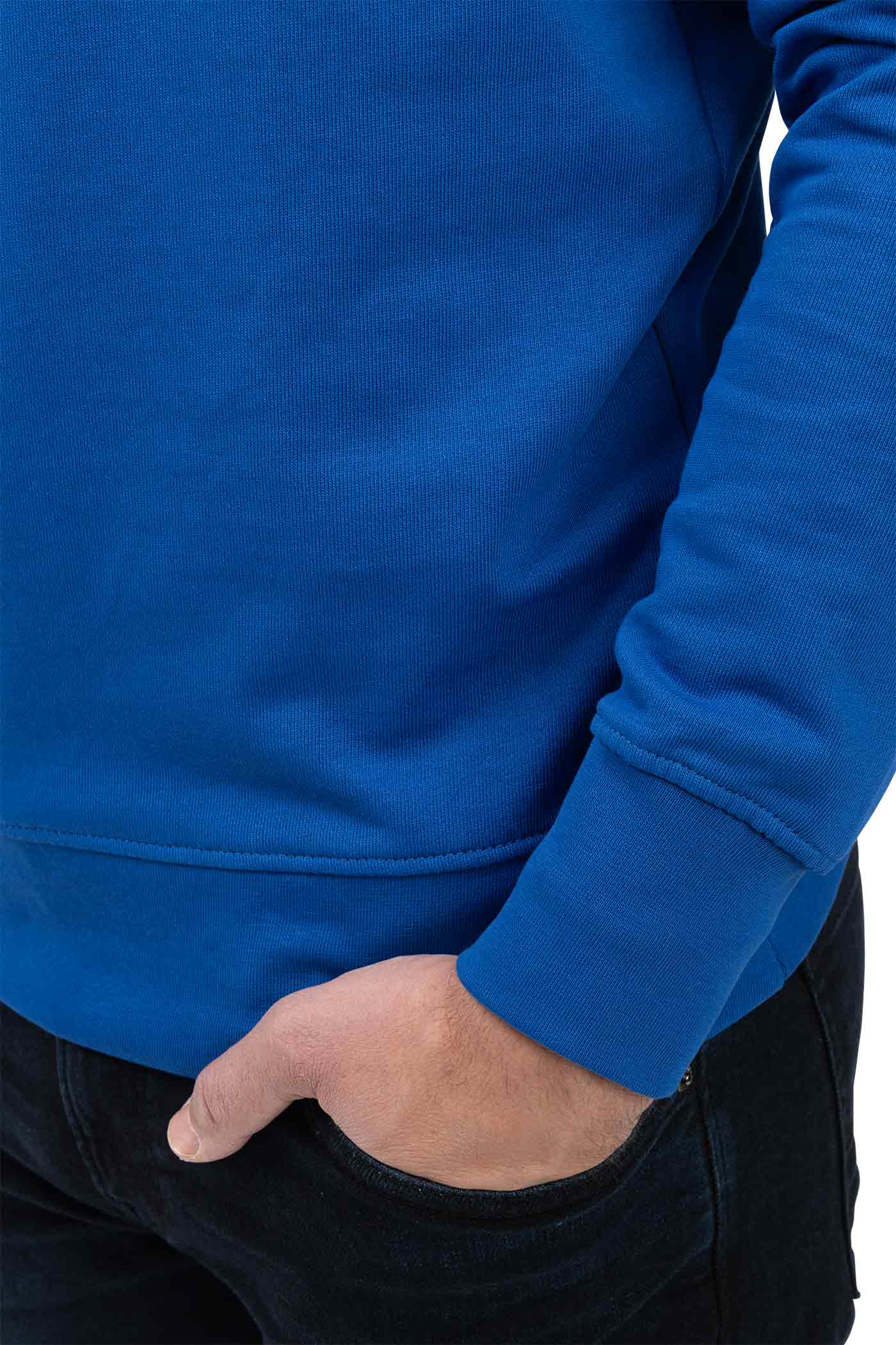 Herren Quarter Zip mit elastischer Taille und Ärmelbündchen in Blau