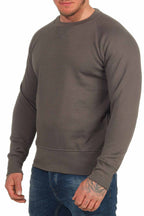 Basic Pullover für Männer Alltagssweatshirt in Anthrazit