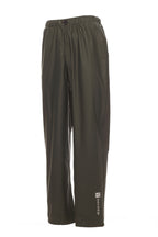 Herren Regenhose mit Gummibund und Kordelzug in Grün